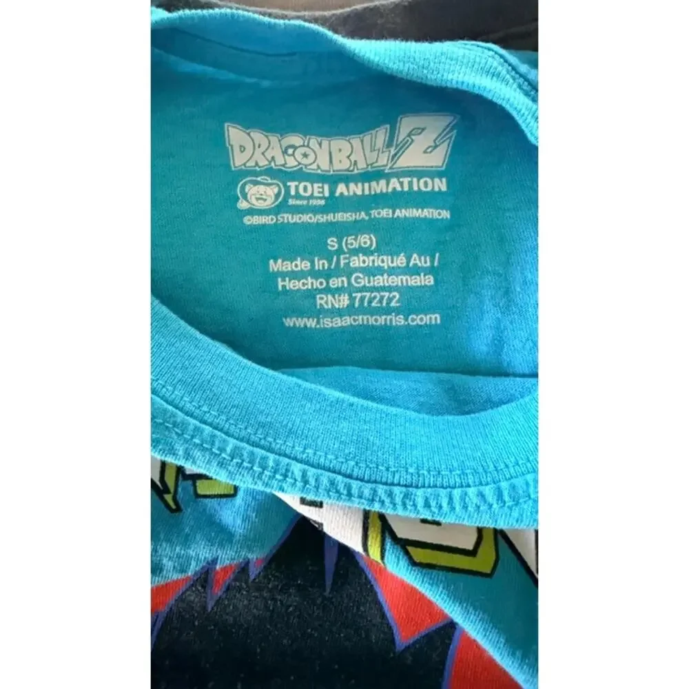 Old Navy Cat & Jack Dragon Ball Z Boys T-Shirt Lot Size Small